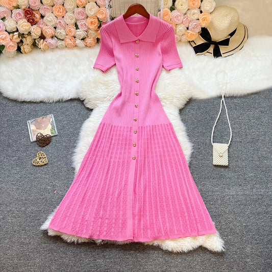 Luxury Sweater Knitted Long Dress for Women