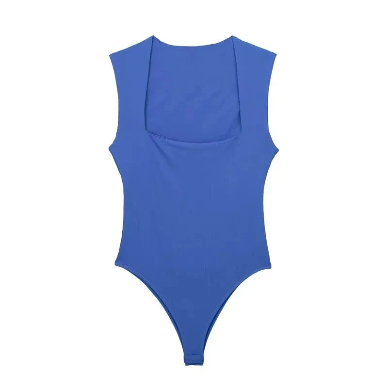 Blue swimsuit on a white background