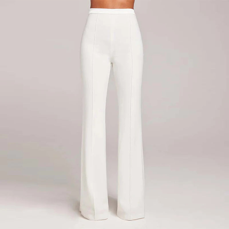 Women’s Blazer Pants Set | Vest Suit with Lapel, Slim Waist