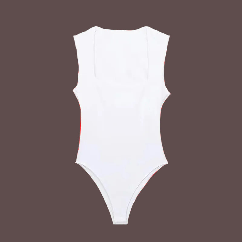 White swimsuit on a white background
