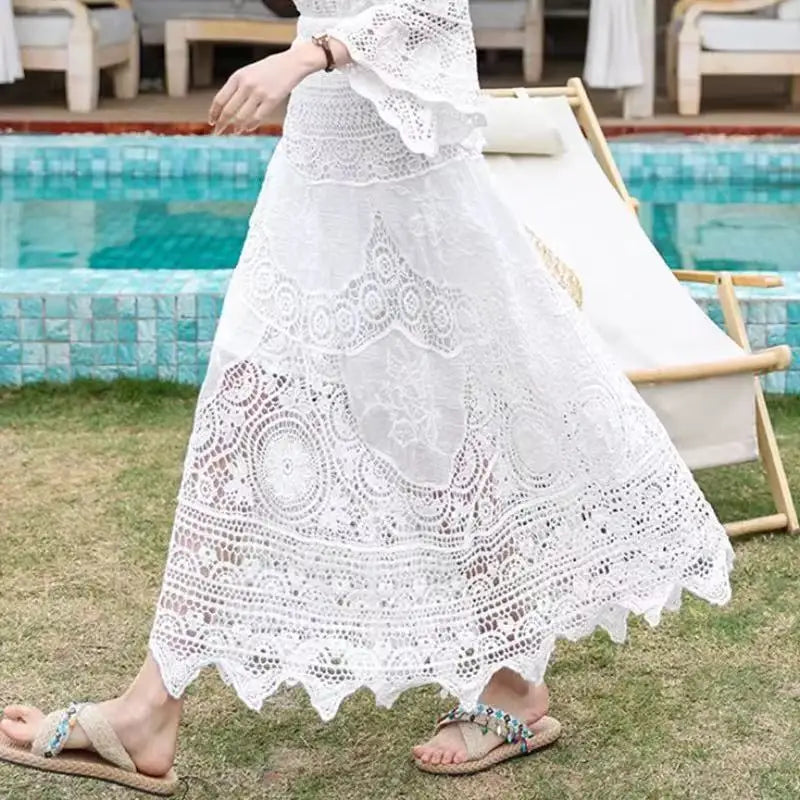 Long Skirt – Elegant Casual Half Skirt with Unique Design