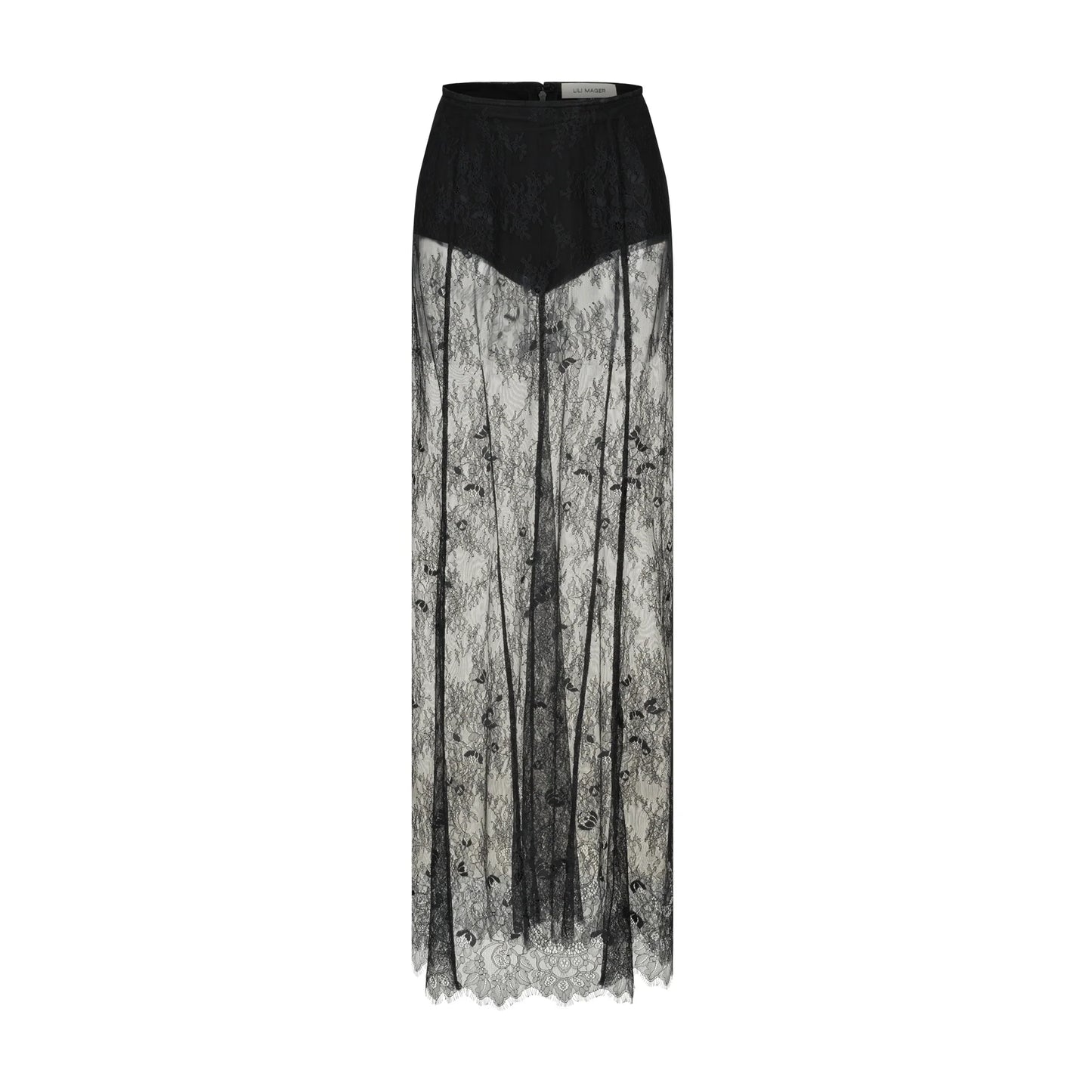 Strapless Lace 2-Piece Dress Set – Vest & High Waist Long Skirt