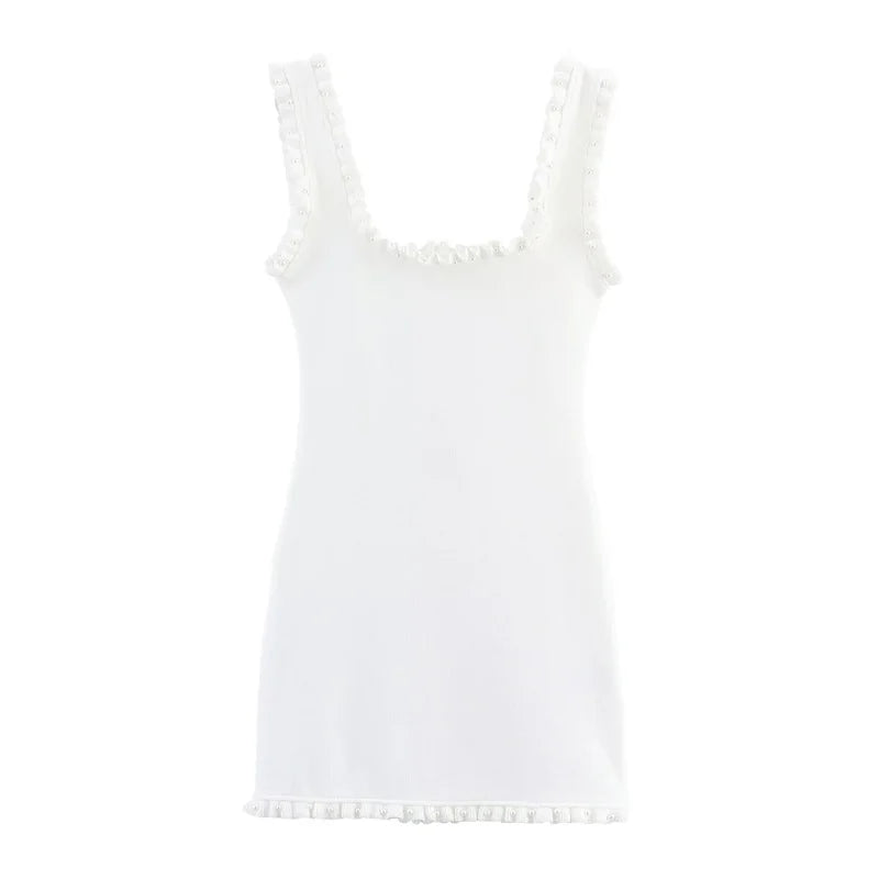 Strap Mini Dress – Sexy Slim Fit with Decorative Design