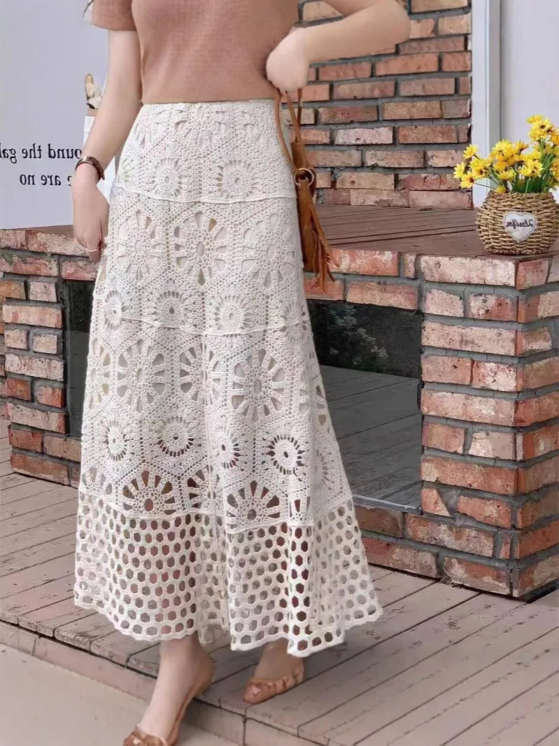 Long Skirt – Elegant Casual Half Skirt with Unique Design