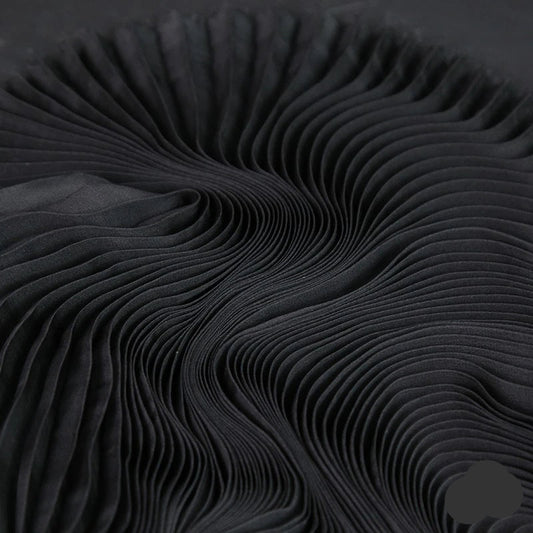 Accordion Pleated Chiffon Fabric – High Quality Smooth Design