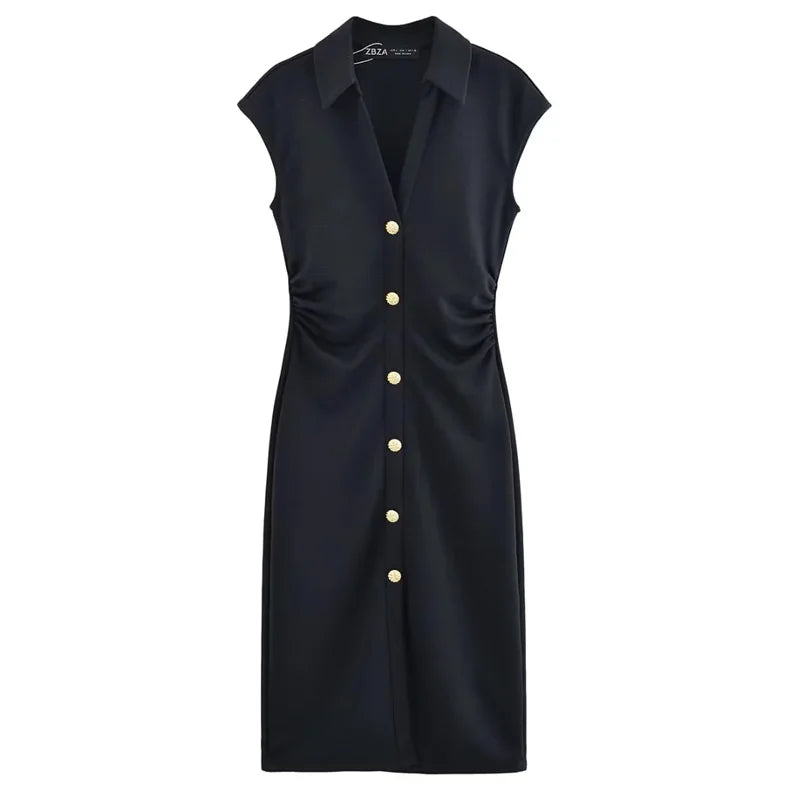 Sleeveless Solid Long Dress | Summer Bodycon Midi Dress