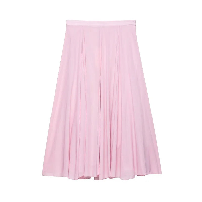 Pink skirt on a white background