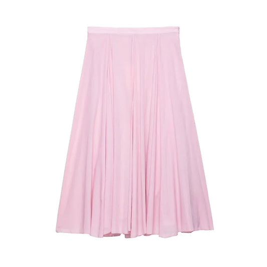 Pink skirt on a white background