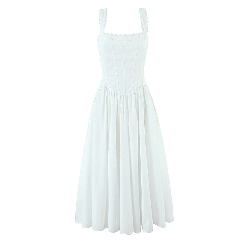 Women’s Lace-Up Back A-line Summer Party & Vacation Outfit